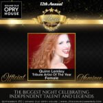 QUINN LEMLEY EARNS 2026 JOSIE MUSIC AWARD NOMINATION FOR TRIBUTE ARTIST OF THE YEAR